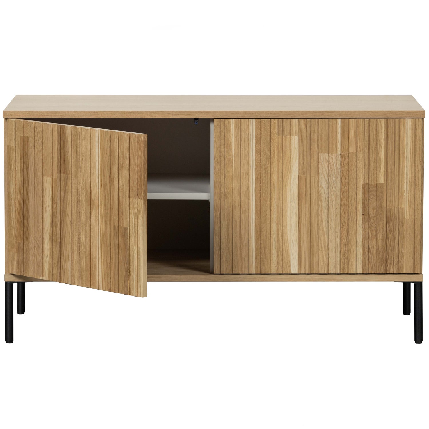 TV-meubel New Gravure Grenen 100cm, kleur Naturel - Afbeelding 4