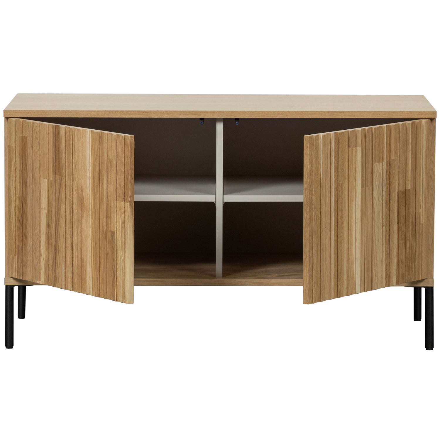 TV-meubel New Gravure Grenen 100cm, kleur Naturel - Afbeelding 5