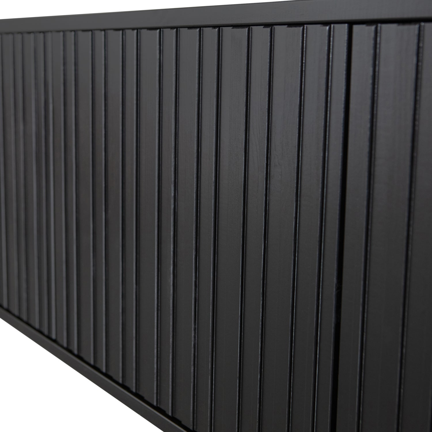 TV-meubel New Gravure Grenen 100cm, kleur Zwart - Afbeelding 7