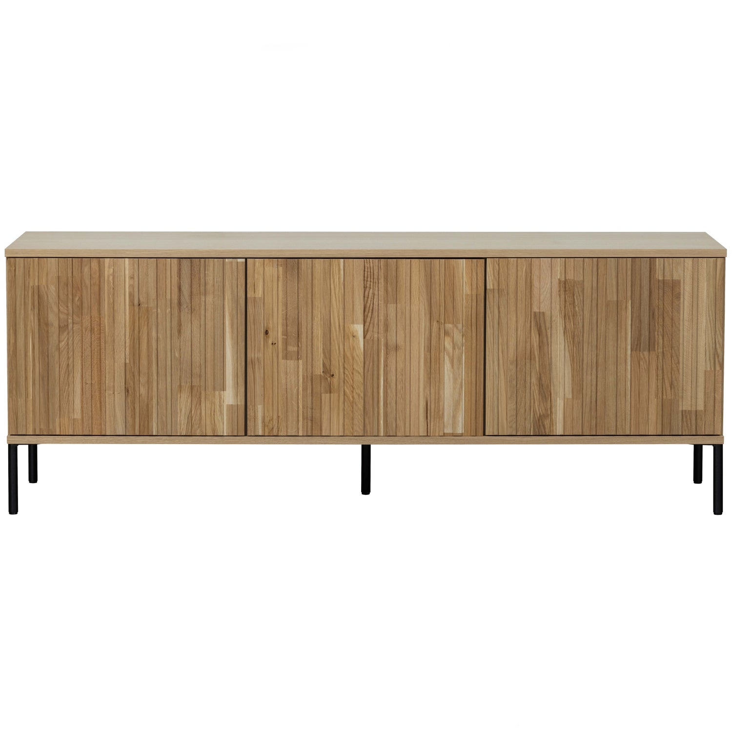 TV-meubel New Gravure Grenen 150cm, kleur Naturel - Afbeelding 4