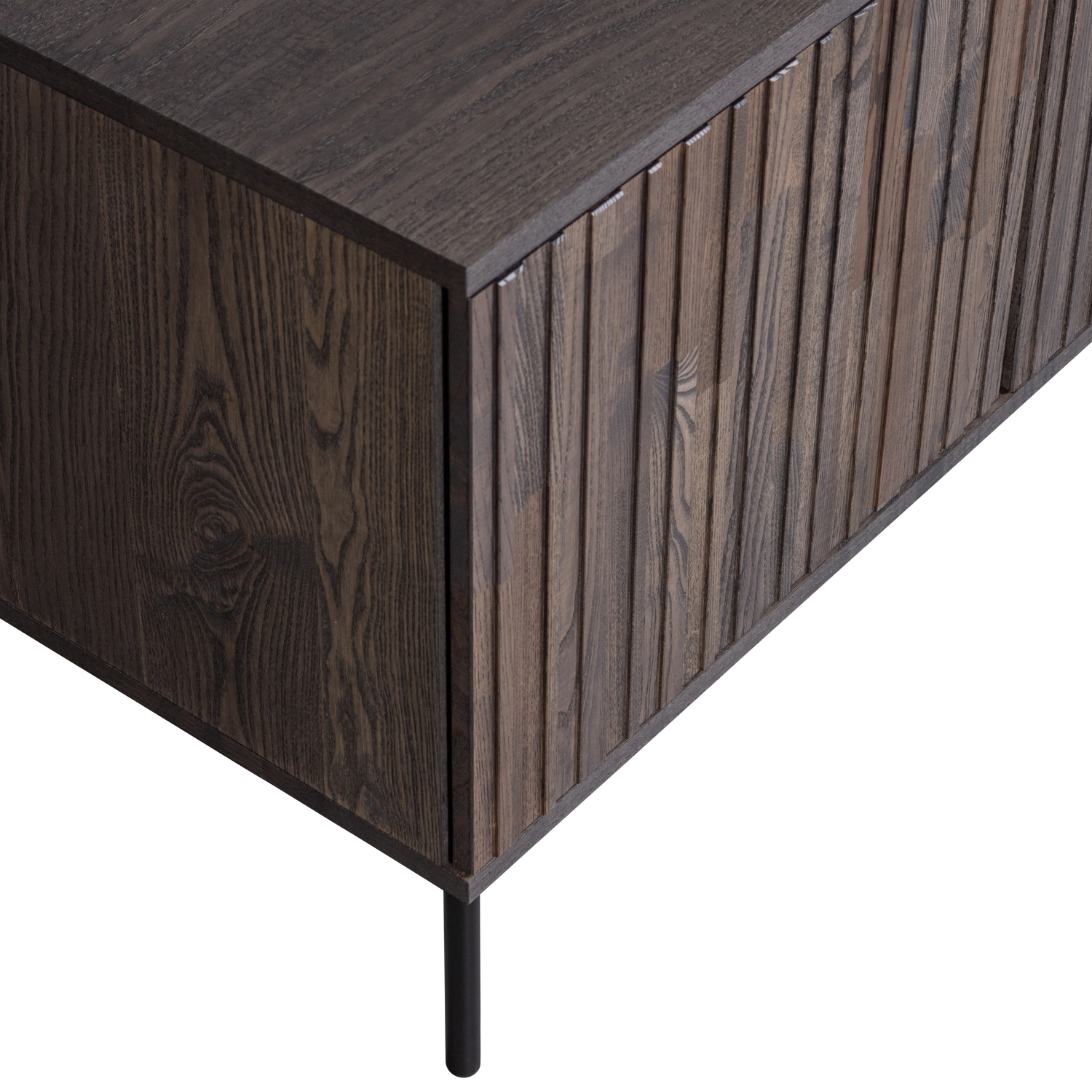 TV-meubel New Gravure Grenen 150cm - Espresso - Afbeelding 6