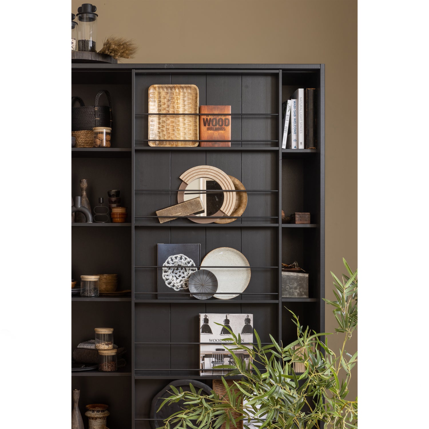 Opbergkast Swing Met schuifdeur - Mat Zwart - Afbeelding 3