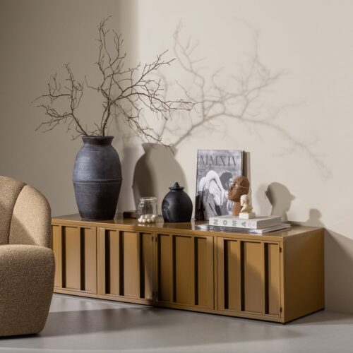 TV-meubel Level 160cm - Honing Geel - Afbeelding 9