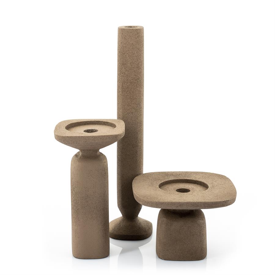 Kaarsenhouder Squand klein - Bruin - Afbeelding 23