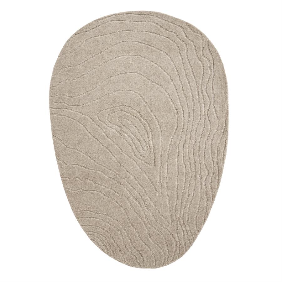 Vloerkleed Pebble beige wol 190 x 290 cm - Afbeelding 7