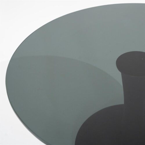 Salontafel Boogie Mangohout en glas 70 cm - Zwart - Afbeelding 6