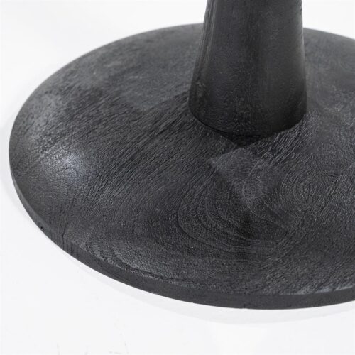 Salontafel Boogie Mangohout en glas 70 cm - Zwart - Afbeelding 7