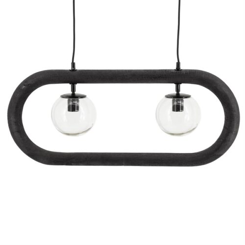 Hanglamp Eris 2 lampen - Zwart - Afbeelding 5