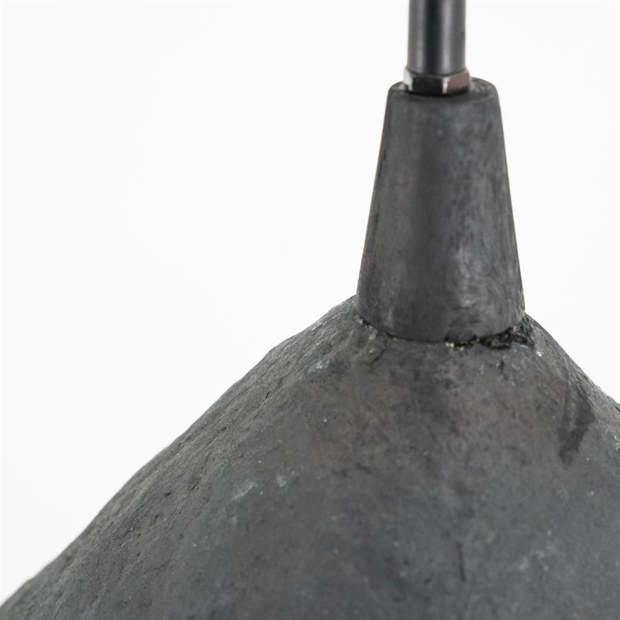 Hanglamp Sana Papier maché klein - Grijs - Afbeelding 8