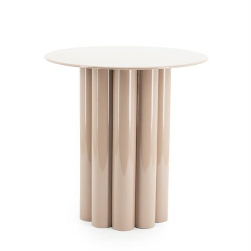 Bijzettafel Olympa Metaal Ø33cm - Oud Roze - Afbeelding 6