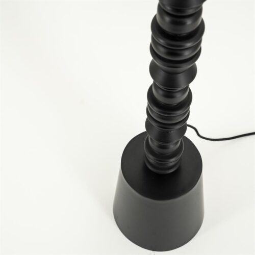 Vloerlamp Pulse Bouclé en hout - 159cm - Afbeelding 7