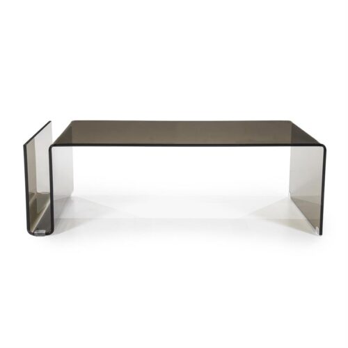 Salontafel Shadow Glas 120 x 60 cm - Bruin - Afbeelding 5