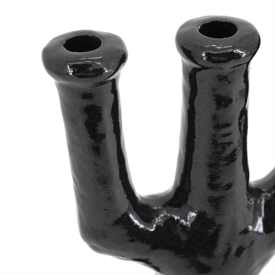 Kaarshouder Blix zwart - 38 cm hoog - Afbeelding 7