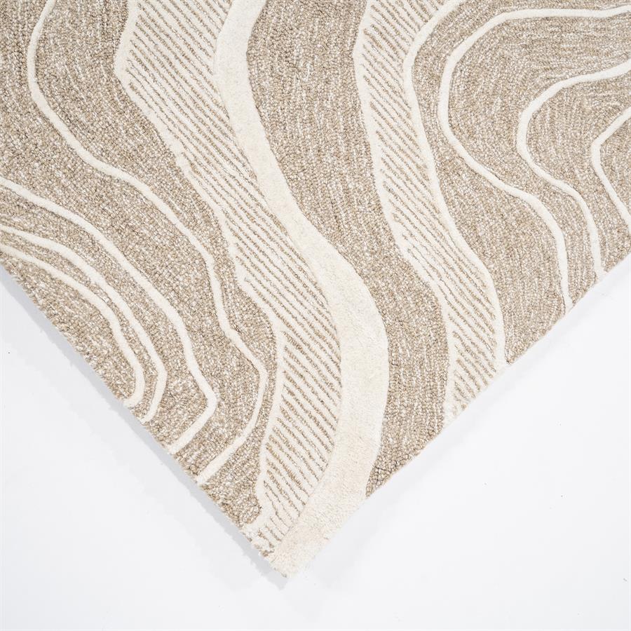 Vloerkleed Soil - Beige 160x230cm - Afbeelding 7