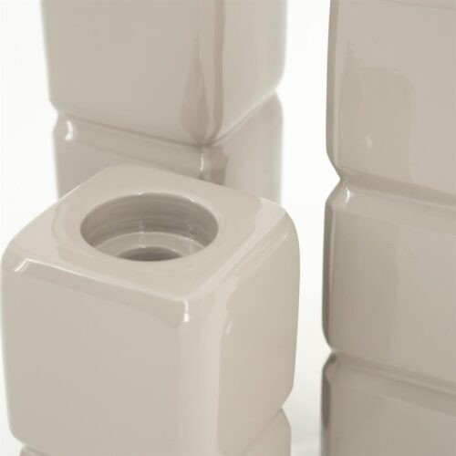 Kaarshouder Cube set van 3 stuks - Taupe - Afbeelding 10