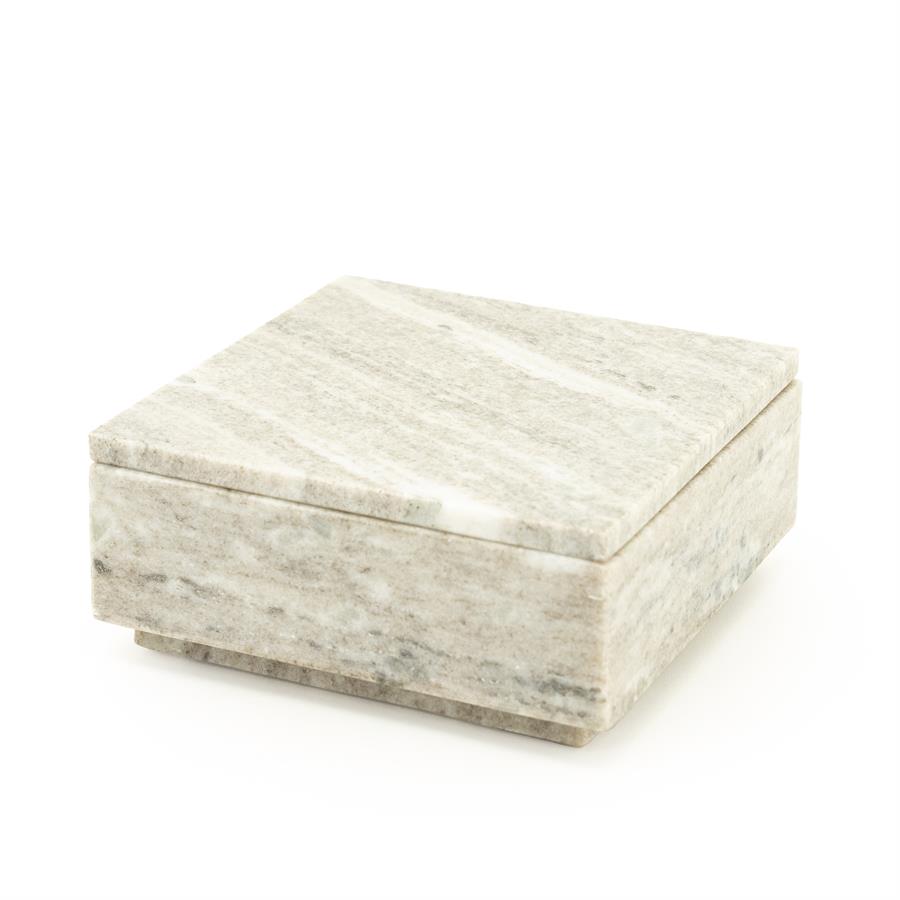 Opbergdoos Shari Marmer - 16 cm - Afbeelding 2