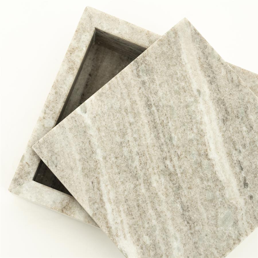 Opbergdoos Shari Marmer - 16 cm - Afbeelding 5