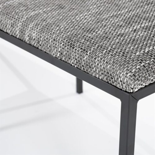 Eetkamerbank Lass 135 cm - Antraciet - Afbeelding 10