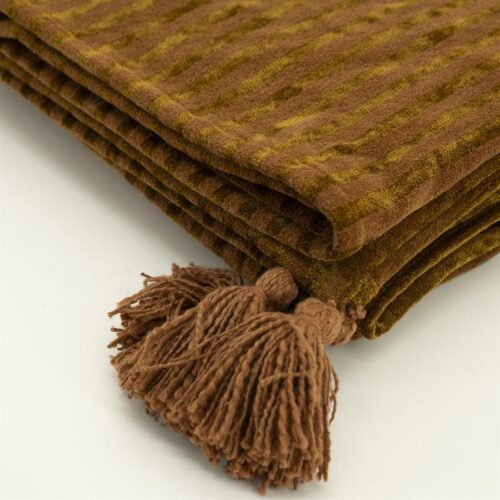 Plaid Sirun 170 x 130 cm - Mosterd - Afbeelding 10
