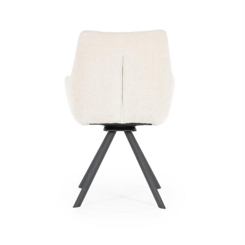Draaibare Eetkamerstoel Bliss met armleuning- Beige - Afbeelding 16