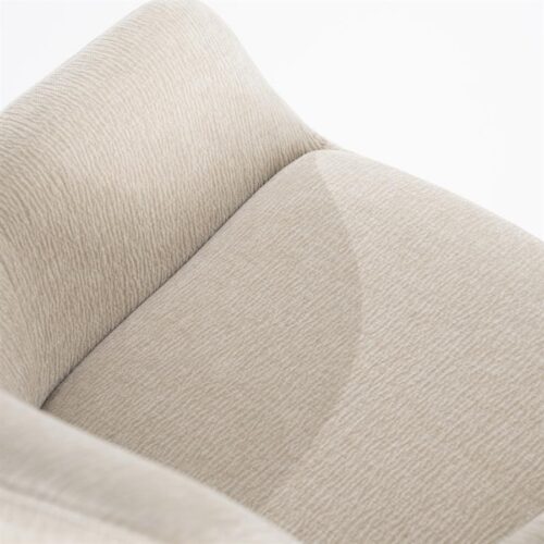 Draaibare Eetkamerstoel Bliss met armleuning- Beige - Afbeelding 18