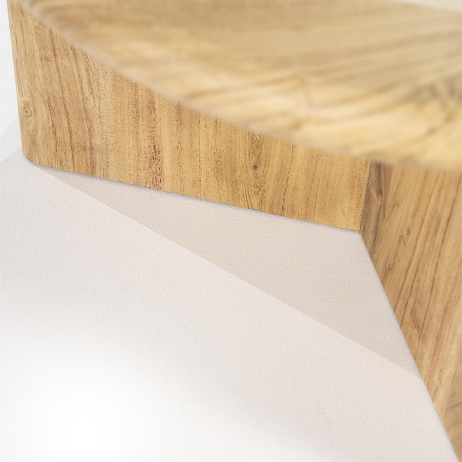 Salontafel Leoti Acaciahout - Naturel 60cm - Afbeelding 9