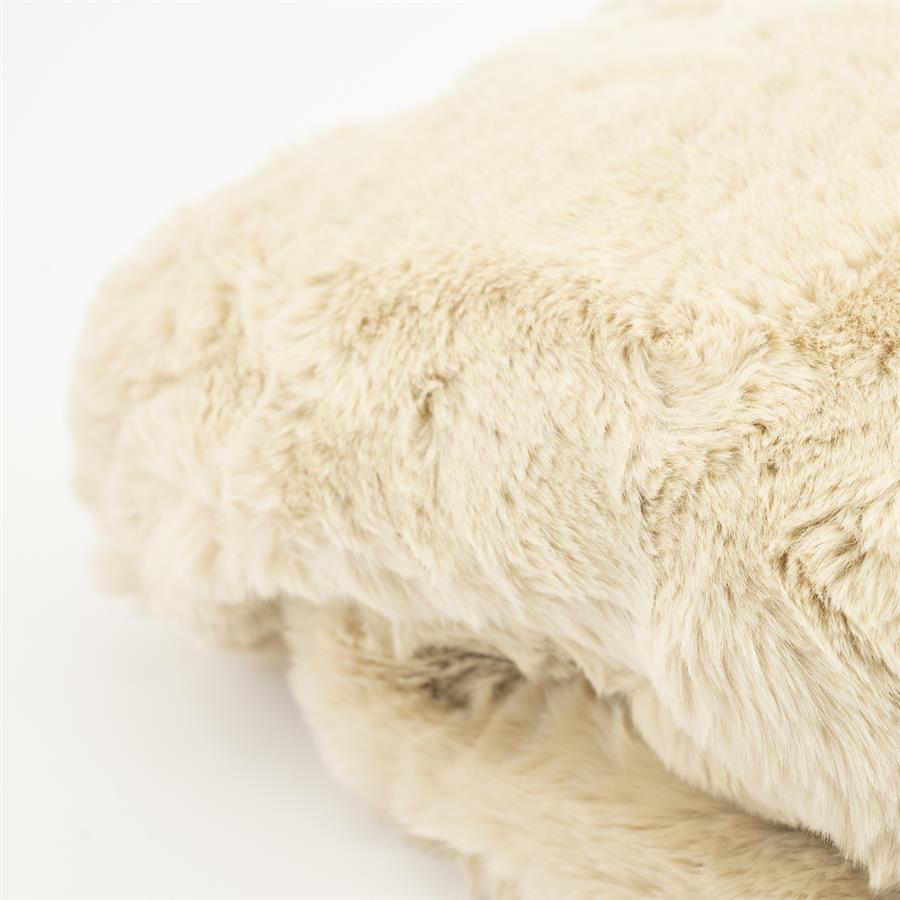 Plaid Mosa 170 x 140 cm - Beige - Afbeelding 7