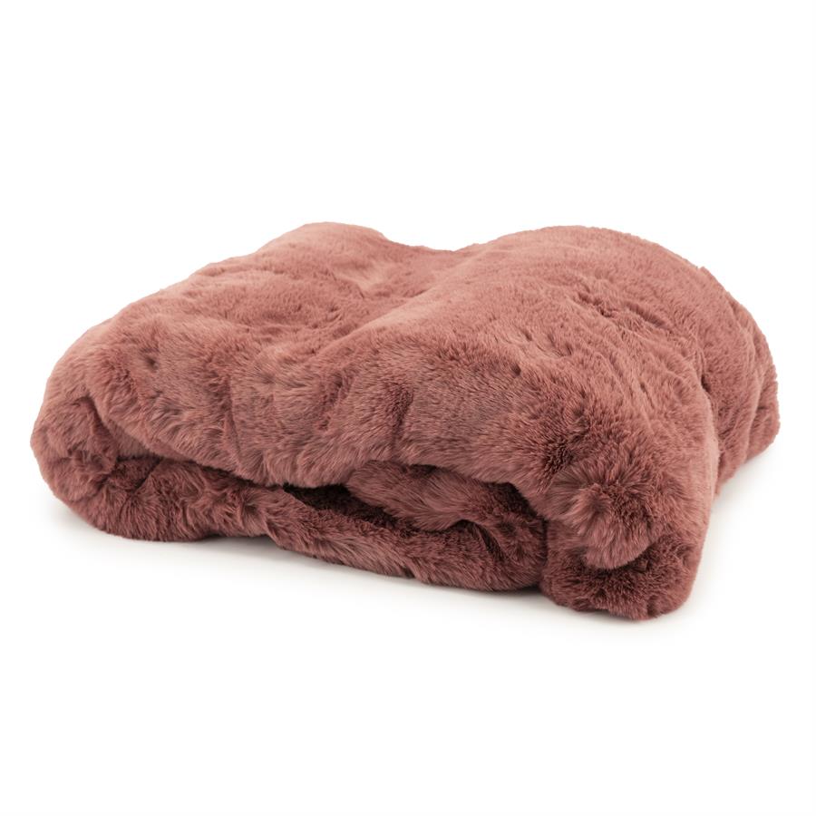 Plaid Mosa 170 x 140 cm - Burgundy - Afbeelding 9