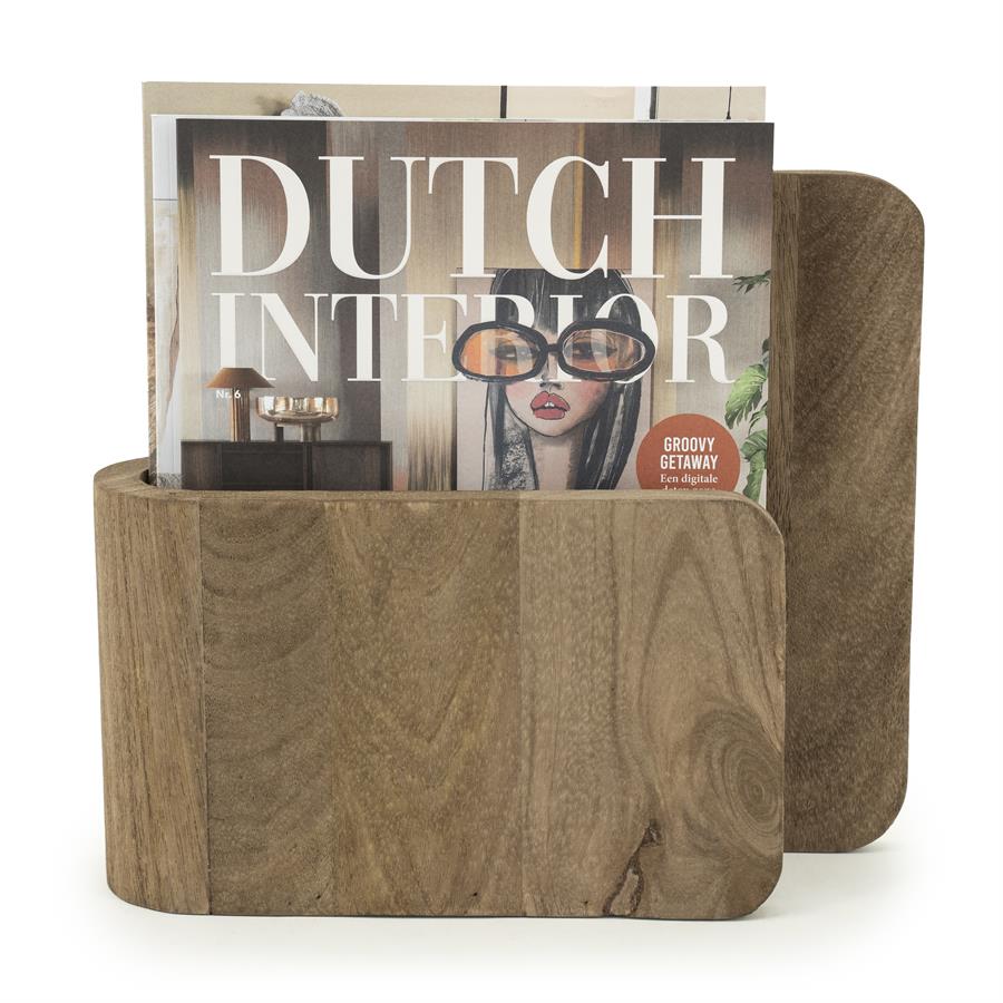 Tijdschrifthouder Yomu Mangohout - Bruin - Afbeelding 46