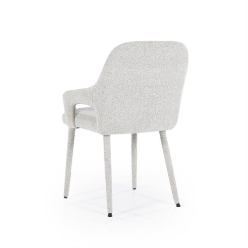 Eetkamerstoel Fika Bouclé - kleur Beige - Afbeelding 14