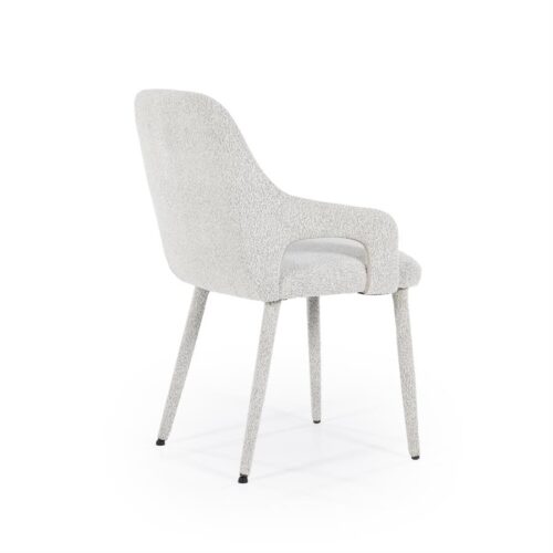 Eetkamerstoel Fika Bouclé - kleur Beige - Afbeelding 17