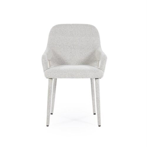 Eetkamerstoel Fika Bouclé - kleur Beige - Afbeelding 21