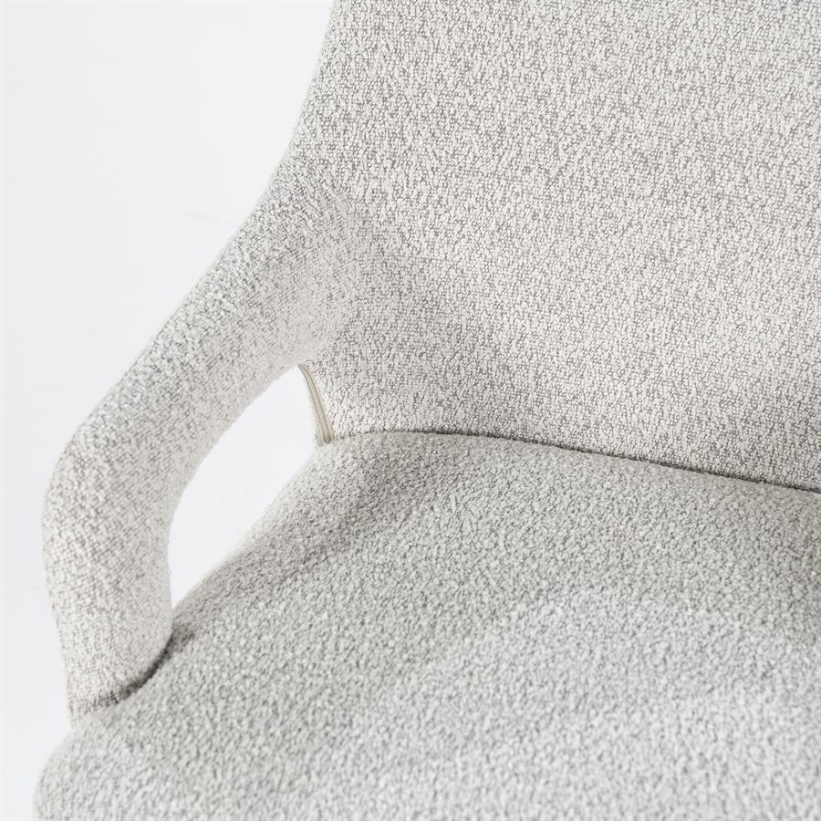 Eetkamerstoel Fika Bouclé - kleur Beige - Afbeelding 22