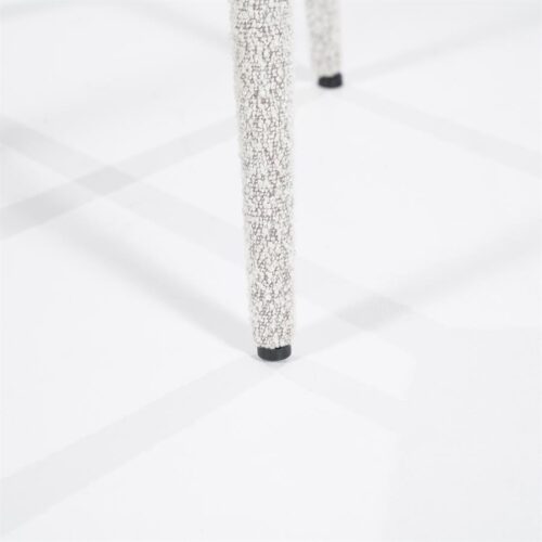 Eetkamerstoel Fika Bouclé - kleur Beige - Afbeelding 25
