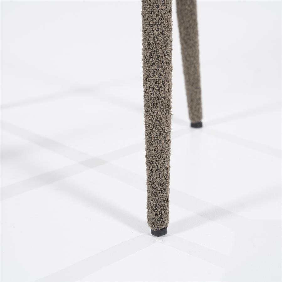 Eetkamerstoel Fika Bouclé - kleur Bruin - Afbeelding 26