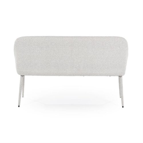 Eetkamerbank Fika Bouclé - kleur Beige - Afbeelding 11