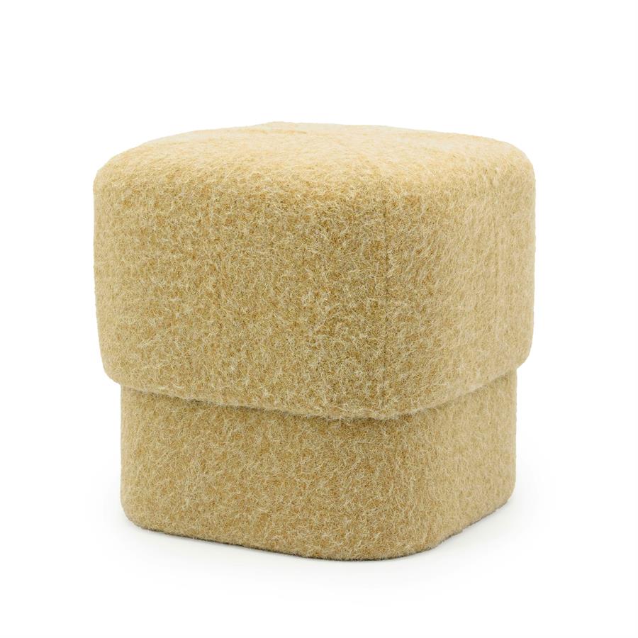 Poef Kelso - mosterd - Afbeelding 5