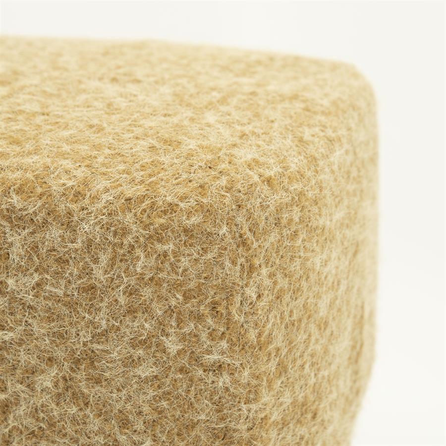 Poef Kelso - mosterd - Afbeelding 7