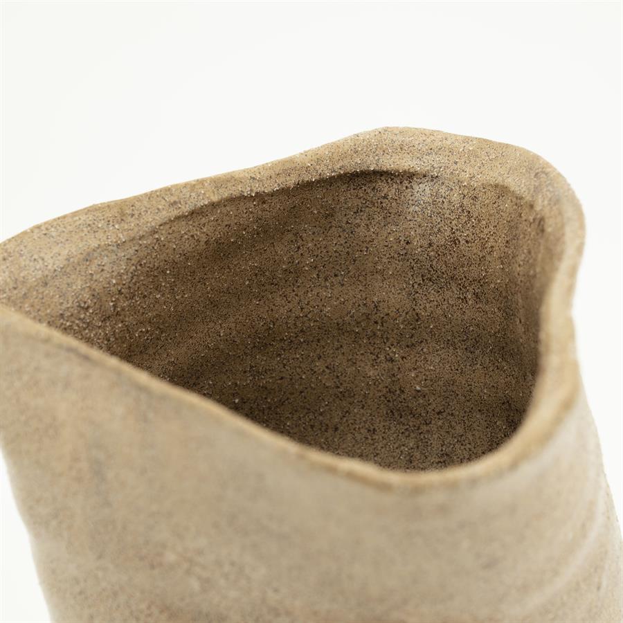 Vaas Songa Aardewerk 36cm hoog - Bruin - Afbeelding 6