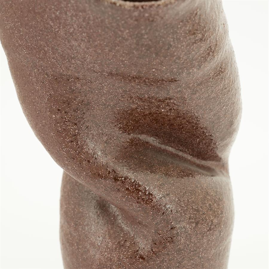Vaas Songa Aardewerk 36cm hoog - Burgundy - Afbeelding 6
