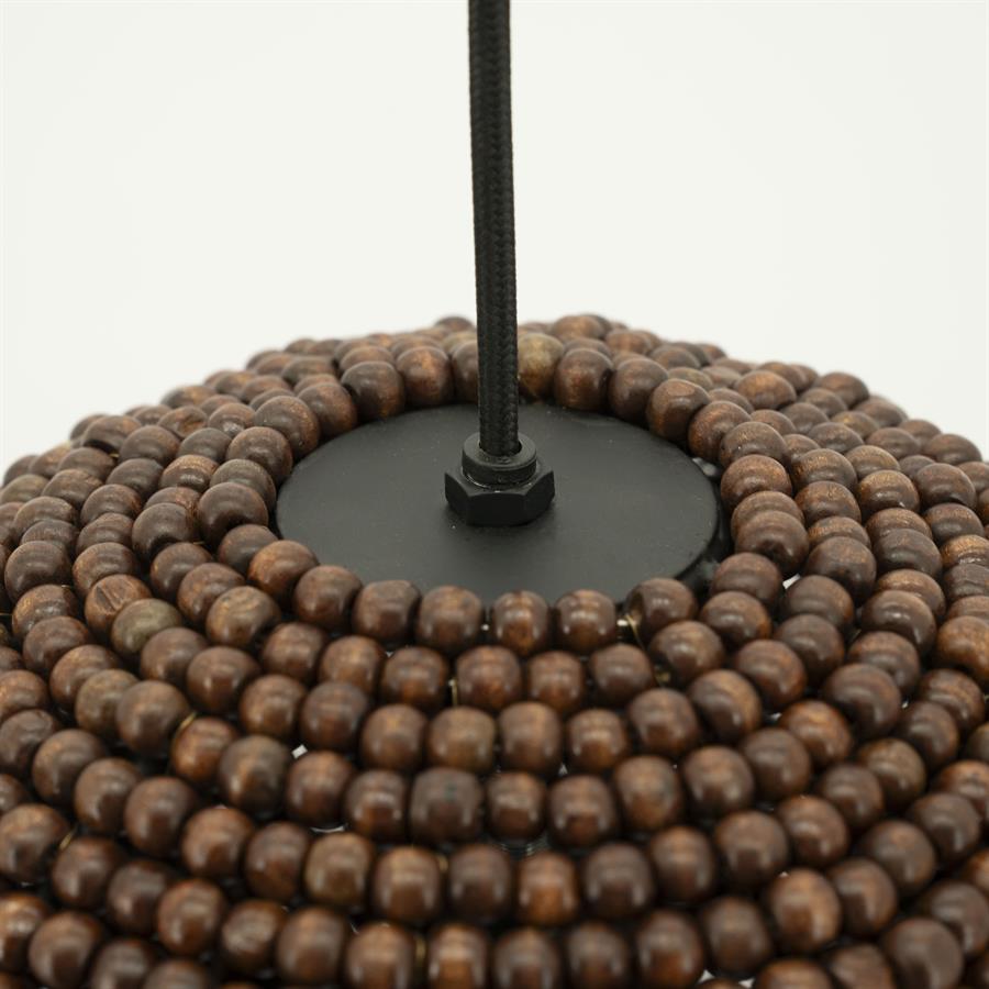 Hanglamp Shanga Houten kralen 24cm - Afbeelding 6