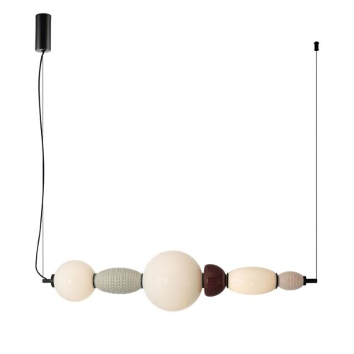 Hanglamp Garca Horizontaal - Keramiek en glas - Afbeelding 3