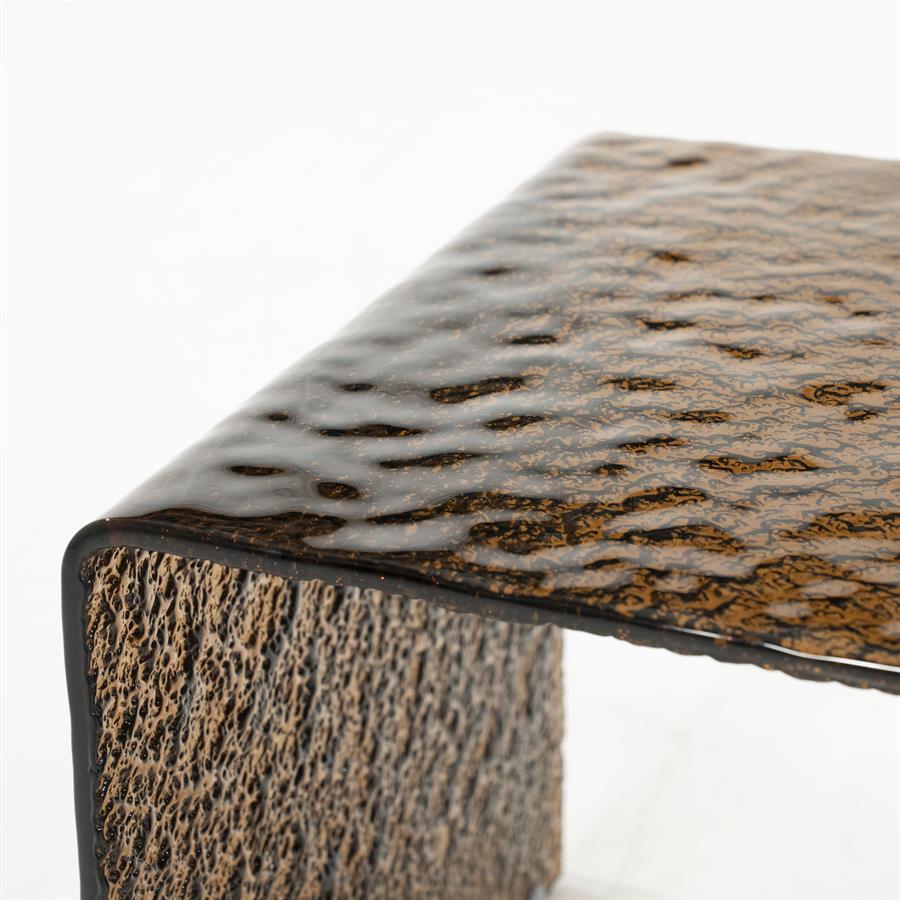 Bijzettafel Ripple Glas 50 x 45cm - Afbeelding 7