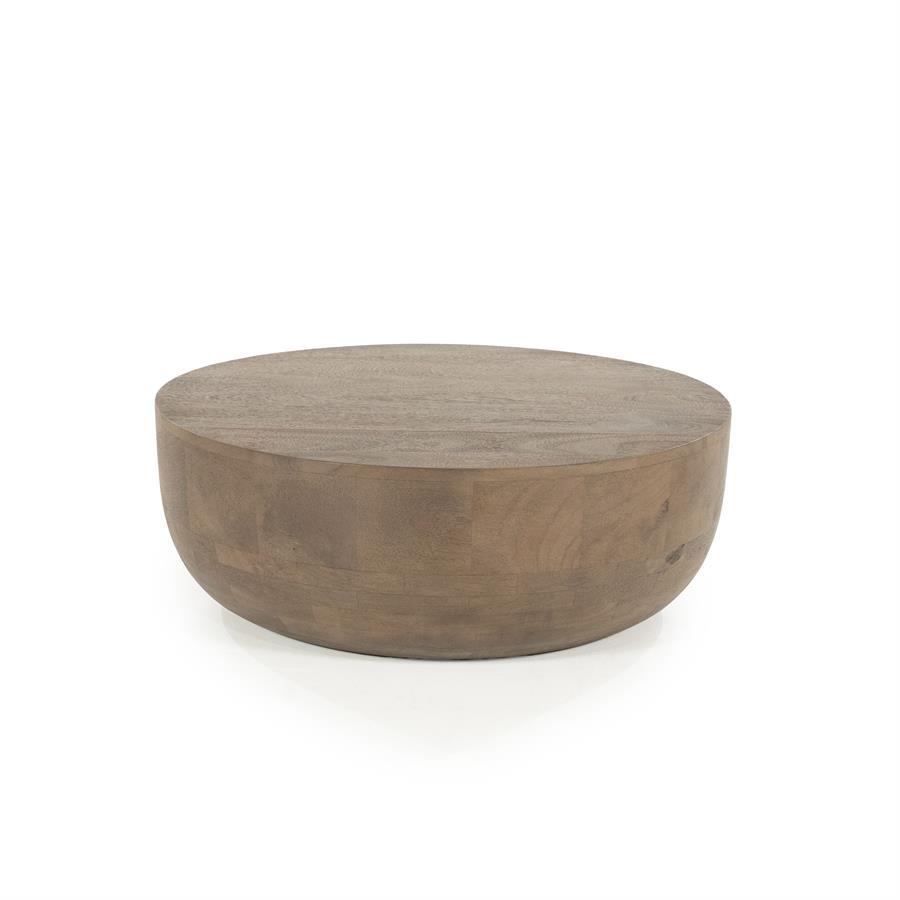 Ronde Salontafel Karibu Mangohout 70cm - Afbeelding 4