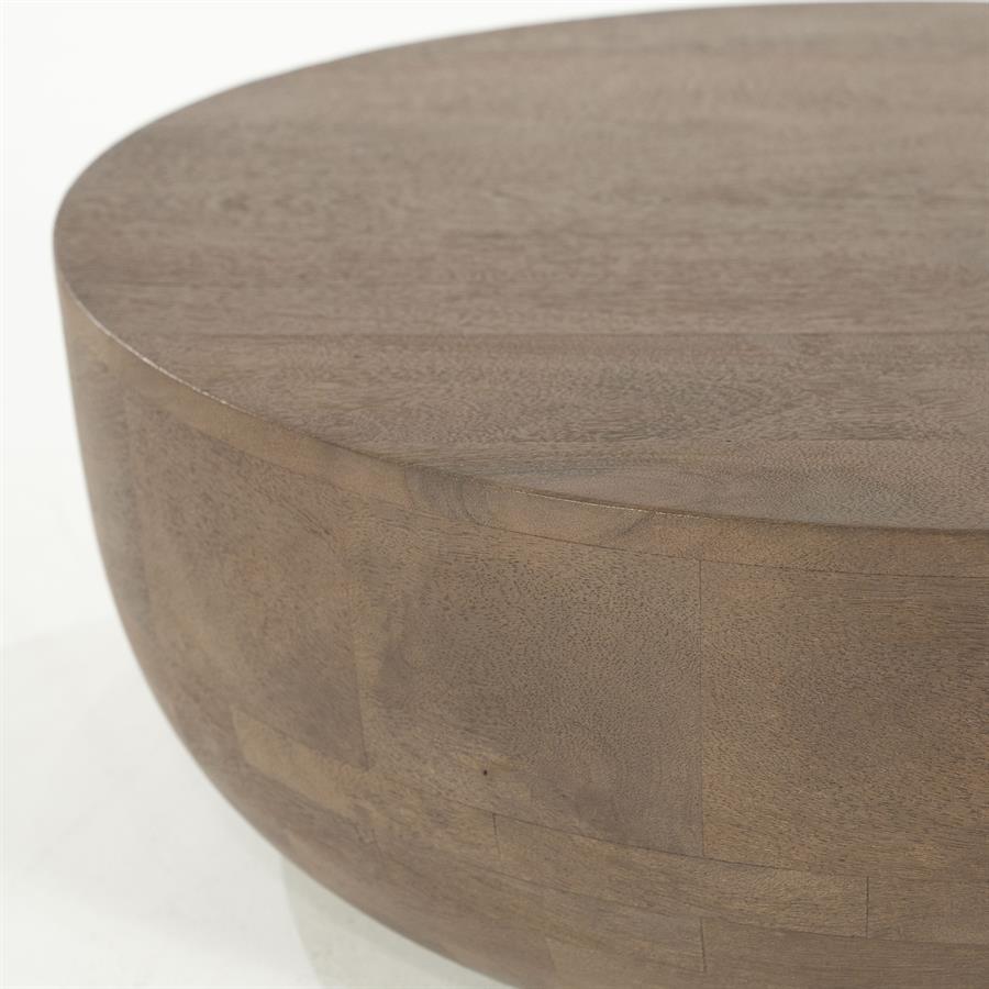 Ronde Salontafel Karibu Mangohout 70cm - Afbeelding 6
