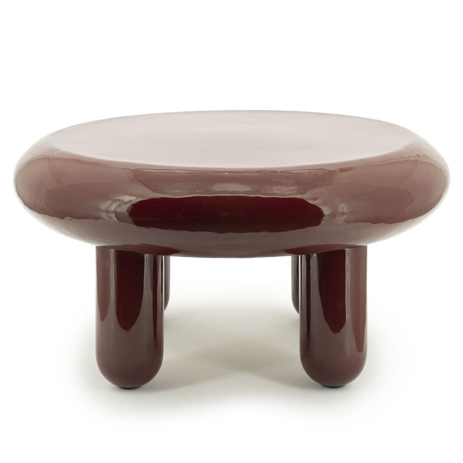 Ronde Salontafel Balloon 70cm - Burgundy - Afbeelding 6