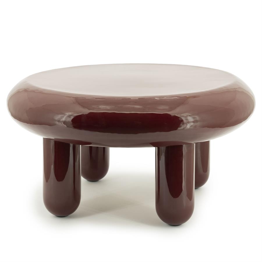 Ronde Salontafel Balloon 70cm - Burgundy - Afbeelding 7