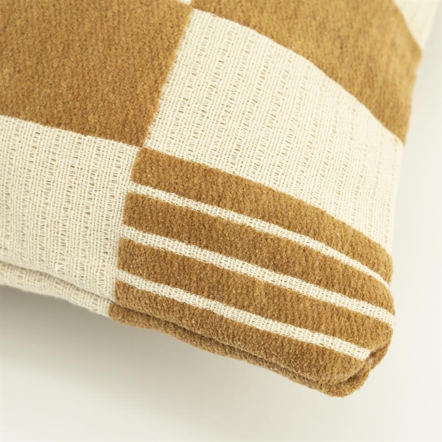 Kussen Twist 45x45 cm - Mosterd - Afbeelding 4