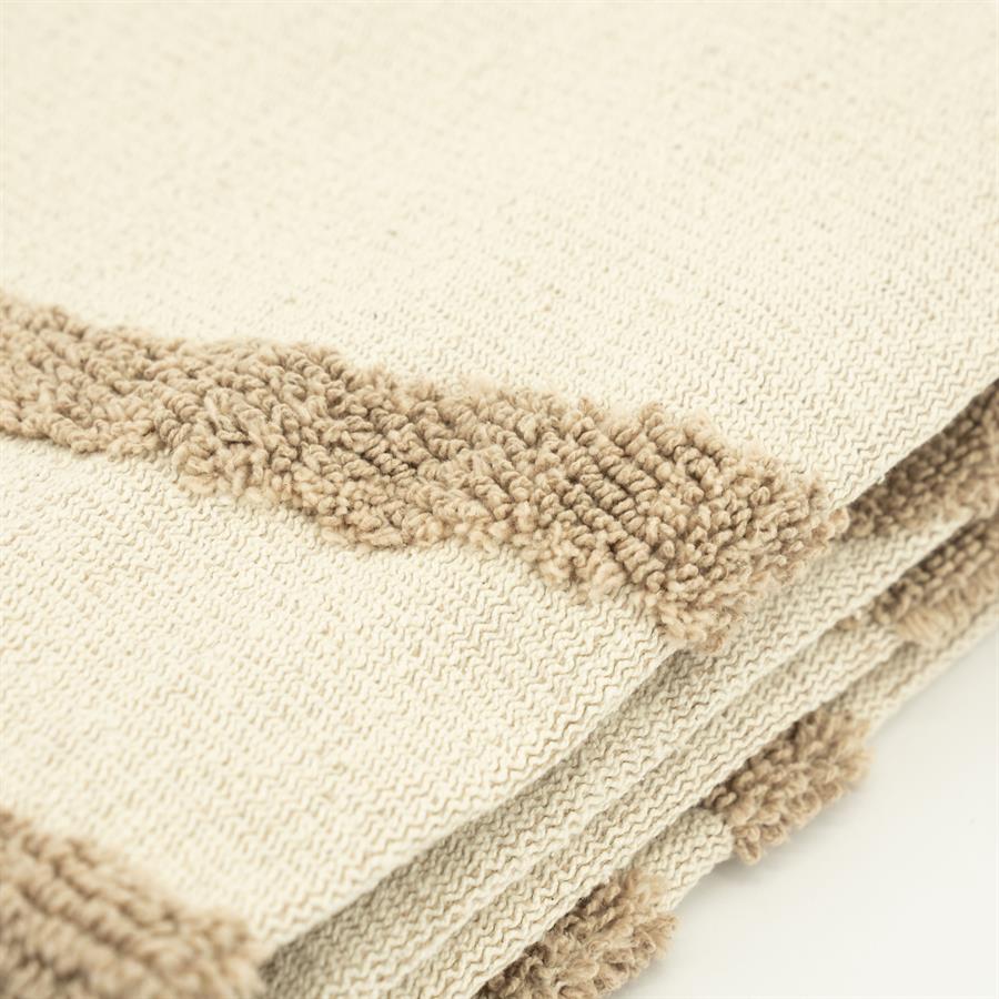 Plaid Majani 170 x 130 cm - Taupe - Afbeelding 6