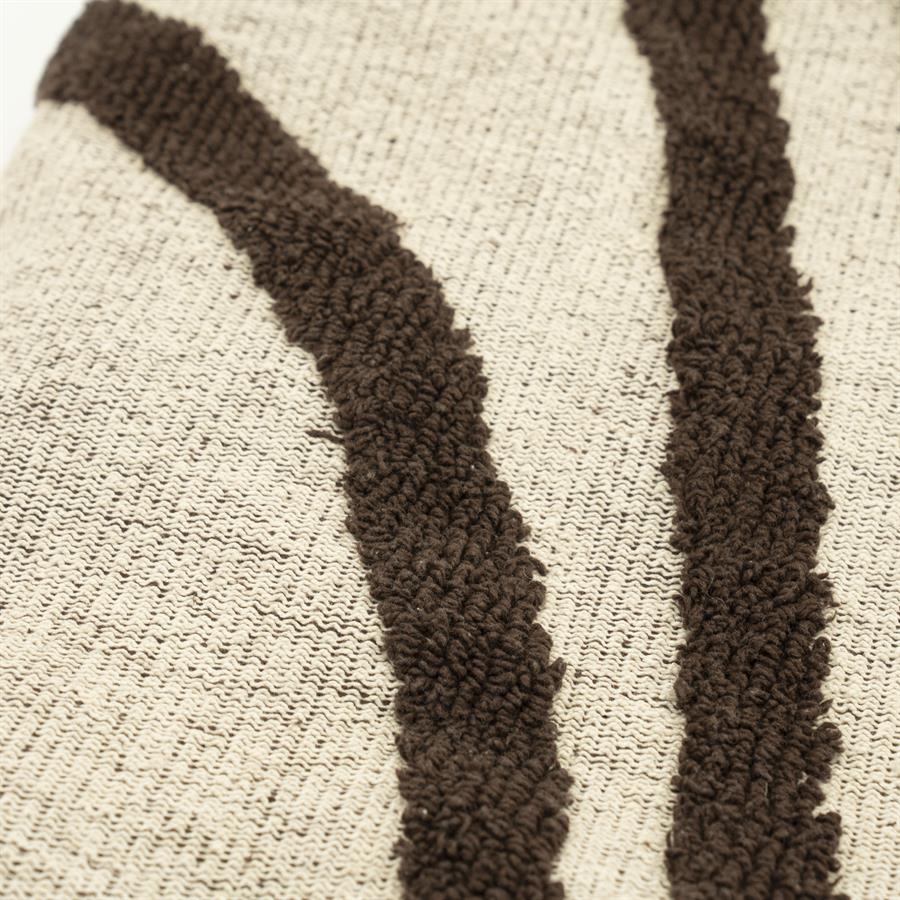 Plaid Majani 170 x 130 cm - Donkerbruin - Afbeelding 9